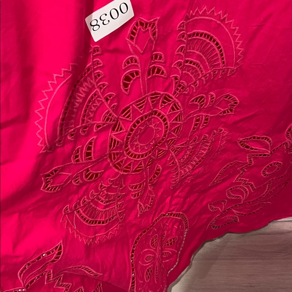 Vibrant Pink Embroidered Skirt - Picture 5 of 8